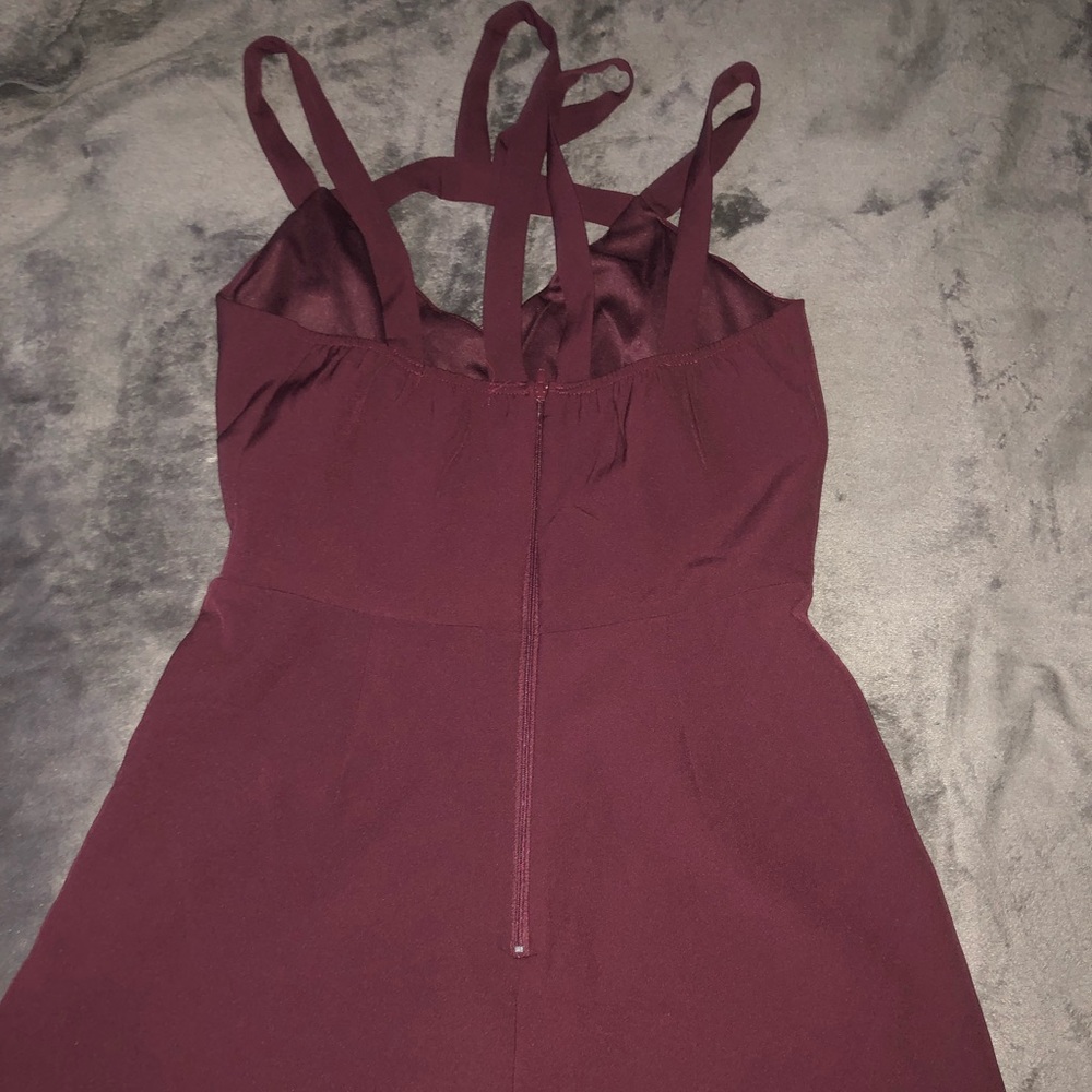 Sip up maroon romper, stretchy and soft